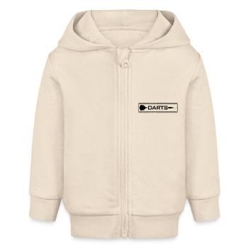 Darts - Dart - Baby Organic Zip-up Hoodie by Stanley/Stella - soft Ecru - Front