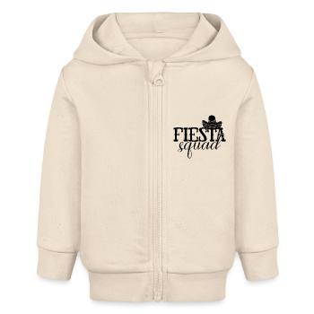 Fiesta Squad Cinco De Mayo Fiesta Trinkparty - Baby Organic Kapuzenjacke Baby Connector von Stanley/Stella - Natur - Vorne