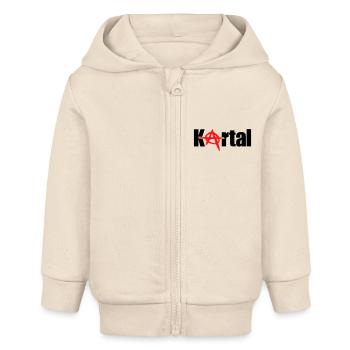 kartal - Baby Organic Kapuzenjacke Baby Connector von Stanley/Stella - Natur - Vorne