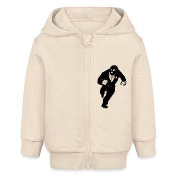 sur la course - Veste à capuche bébé bio Stanley/Stella - écru doux - Devant