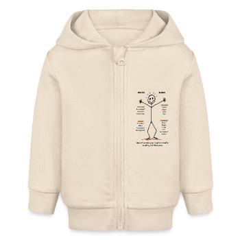 Eliana verkörpert Wärme - Baby Organic Kapuzenjacke Baby Connector von Stanley/Stella - Natur - Vorne