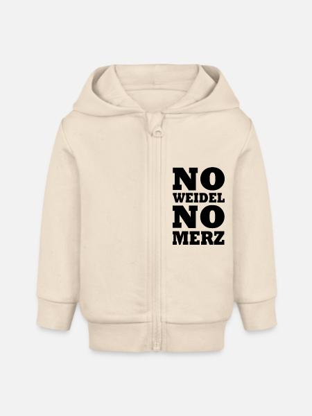 No weidel no merz - Baby Organic Kapuzenjacke Baby Connector von Stanley/Stella - Natur