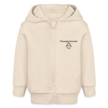Traumprinzessin - Baby Organic Kapuzenjacke Baby Connector von Stanley/Stella - Natur - Vorne