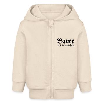 Bauer aus Leidenschaft - Baby Organic Kapuzenjacke Baby Connector von Stanley/Stella - Natur - Vorne