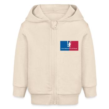 Manipulative People's Union - Baby Organic Zip-up Hoodie by Stanley/Stella - soft Ecru - Front