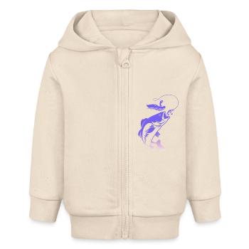 fisch, fisch, angeln, see, meer, angeln, fauna, exotisch - Baby Organic Kapuzenjacke Baby Connector von Stanley/Stella - Natur - Vorne