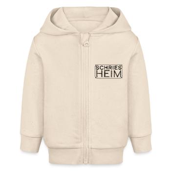 Schriesheim im Rahmen - Baby Organic Kapuzenjacke Baby Connector von Stanley/Stella - Natur - Vorne