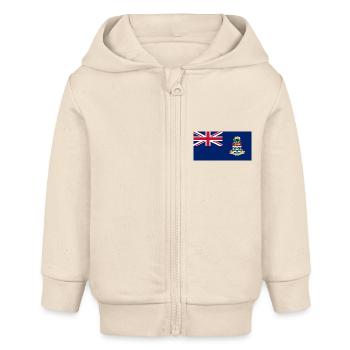 Islands - Baby Organic Zip-up Hoodie by Stanley/Stella - soft Ecru - Front