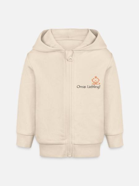 Omas Liebling - Baby Organic Kapuzenjacke Baby Connector von Stanley/Stella - Natur