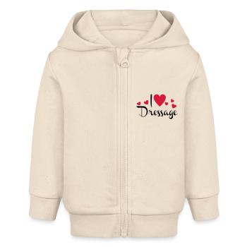 Dressur - Baby Organic Kapuzenjacke Baby Connector von Stanley/Stella - Natur - Vorne