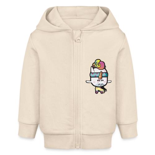 Licorne roller disco - Veste à capuche bébé bio Stanley/Stella