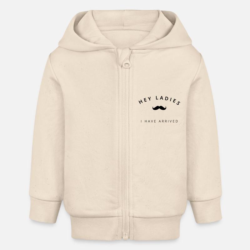 DAMES HEY - Veste à capuche bébé bio Stanley/Stella - écru doux