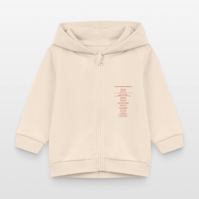 Et Kölsche Basic Law - Et Kölsche Basic Law Baby Organic Zip-up Hoodie by Stanley/Stella