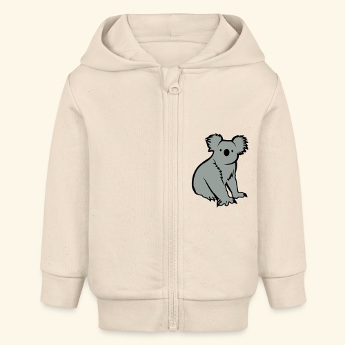 Koala T Shirt Design - Stanley/Stella Bio Zip Hoodie BABY CONNECTOR