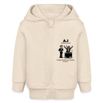 A.I - Künstliches Interesse: Vortäuschen von Begeisterung für mich - Baby Organic Kapuzenjacke Baby Connector von Stanley/Stella - Natur - Vorne