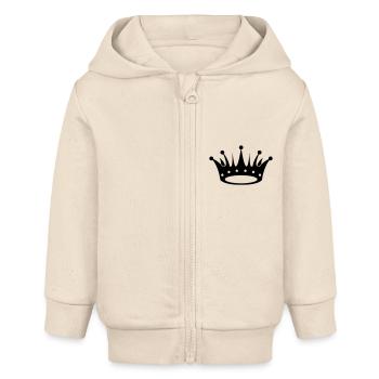 krone - Baby Organic Kapuzenjacke Baby Connector von Stanley/Stella - Natur - Vorne