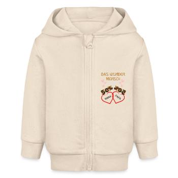 Baby Strampler 50% - Baby Organic Kapuzenjacke Baby Connector von Stanley/Stella - Natur - Vorne