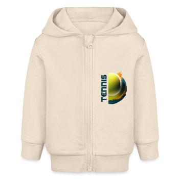 Tennis Spirit - Baby Organic Kapuzenjacke Baby Connector von Stanley/Stella - Natur - Vorne