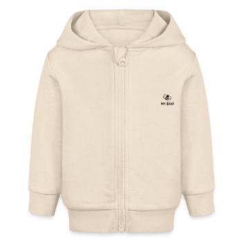 Abeille Enfant Mignon Cadeau - Veste à capuche bébé bio Stanley/Stella - écru doux - Devant