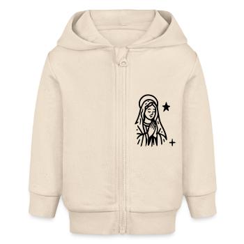 Sainte Marie - Baby Organic Kapuzenjacke Baby Connector von Stanley/Stella - Natur - Vorne