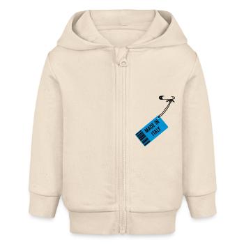 Made in Italy - Veste à capuche bébé bio Stanley/Stella - écru doux - Devant