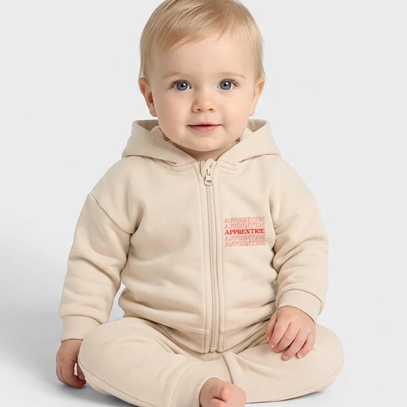 Apprentice Trainee Apprentice Novice Learner Baby Organic Zip-up Hoodie by Stanley/Stella