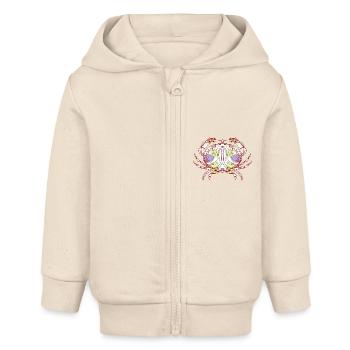 Krebs - Baby Organic Kapuzenjacke Baby Connector von Stanley/Stella - Natur - Vorne