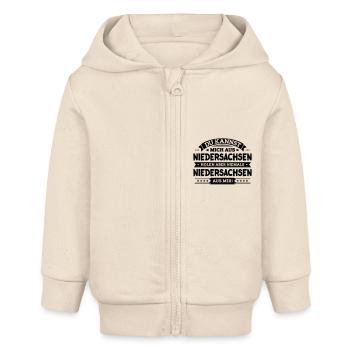 Mein Niedersachsen - Baby Organic Kapuzenjacke Baby Connector von Stanley/Stella - Natur - Vorne