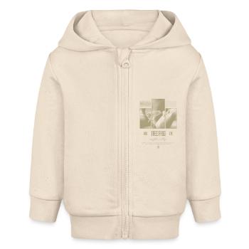 Rotäugiger Laubfrosch Regenwald Amphibie - Baby Organic Kapuzenjacke Baby Connector von Stanley/Stella - Natur - Vorne