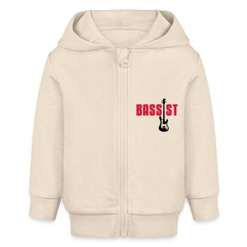 bassist - Baby Organic Kapuzenjacke Baby Connector von Stanley/Stella - Natur - Vorne