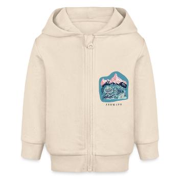 Zermatt - Baby Organic Kapuzenjacke Baby Connector von Stanley/Stella - Natur - Vorne