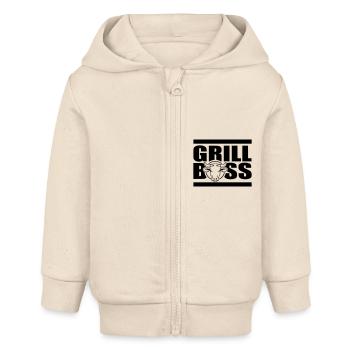 grill - Baby Organic Zip-up Hoodie by Stanley/Stella - soft Ecru - Front