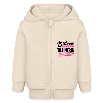 5Sterne Trainerin - Baby Organic Kapuzenjacke Baby Connector von Stanley/Stella - Natur - Vorne