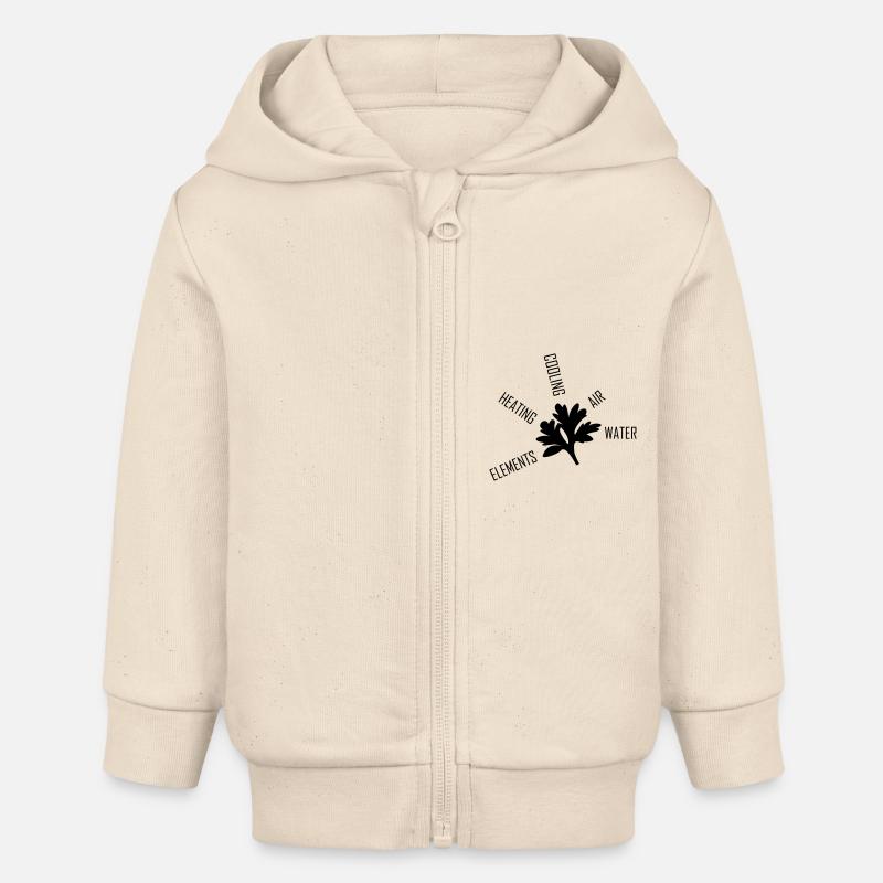 Assenz.io DIVISIONS - Veste à capuche bébé bio Stanley/Stella - écru doux