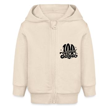 Feier zum 100-jährigen Bestehen von Lehramtsschülern - Baby Organic Kapuzenjacke Baby Connector von Stanley/Stella - Natur - Vorne