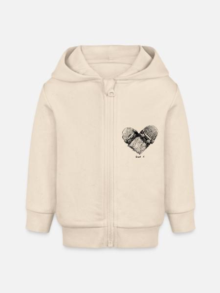 break it - Baby Organic Kapuzenjacke Baby Connector von Stanley/Stella - Natur