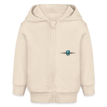 Dentiste Tooth Icon - Veste à capuche bébé bio Stanley/Stella - écru doux - Devant
