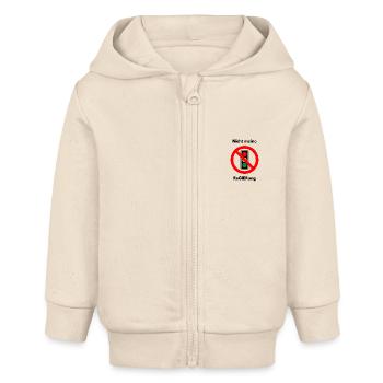 Nicht meine Regierung: Anti-Ampel-T-Shirt - Baby Organic Kapuzenjacke Baby Connector von Stanley/Stella - Natur - Vorne