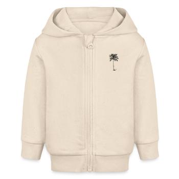 Palme - Baby Organic Kapuzenjacke Baby Connector von Stanley/Stella - Natur - Vorne