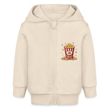 Maïs soufflé de carnaval - Enfants - Veste à capuche bébé bio Stanley/Stella - écru doux - Devant