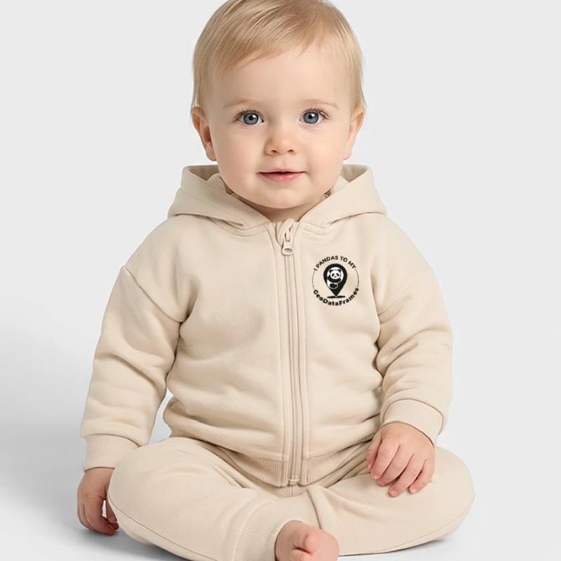 GeoDataFrames Pandas GIS Python Programming Baby Organic Zip-up Hoodie by Stanley/Stella
