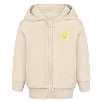 Früchtchen - Banane - Baby Organic Kapuzenjacke Baby Connector von Stanley/Stella - Natur - Vorne