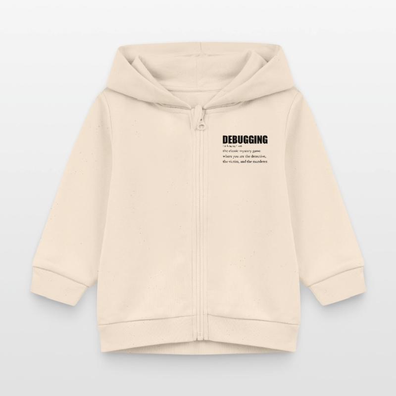 Programmierer Debugging Definition Lustig IT-Entwickler Baby Organic Kapuzenjacke Baby Connector von Stanley/Stella