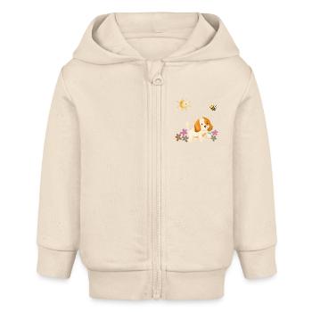 Frühling Baby - Baby Organic Kapuzenjacke Baby Connector von Stanley/Stella - Natur - Vorne