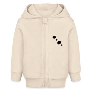 Formes Cercles Cercle Symbole - Veste à capuche bébé bio Stanley/Stella - écru doux - Devant