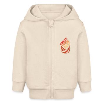70ies Hippies Hängematte Enjoy Yourself - Baby Organic Kapuzenjacke Baby Connector von Stanley/Stella - Natur - Vorne