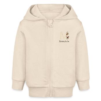 Mommy to be - Baby Organic Kapuzenjacke Baby Connector von Stanley/Stella - Natur - Vorne