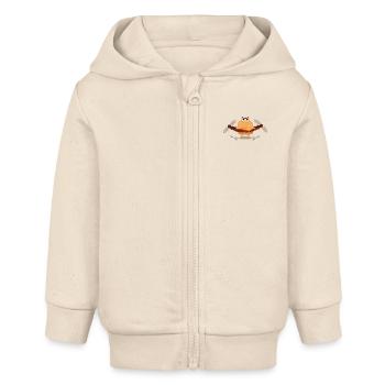 Burger Builder - Baby Organic Kapuzenjacke Baby Connector von Stanley/Stella - Natur - Vorne