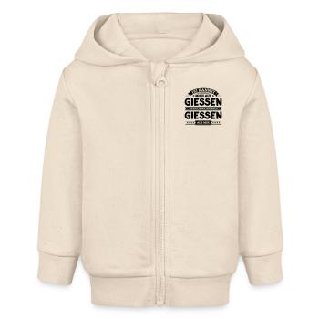 Mein Giessen - Baby Organic Kapuzenjacke Baby Connector von Stanley/Stella - Natur - Vorne
