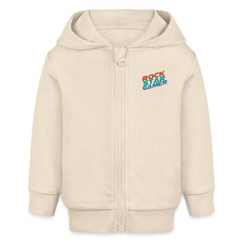 Gamer - ! - Baby Organic Zip-up Hoodie by Stanley/Stella - soft Ecru - Front